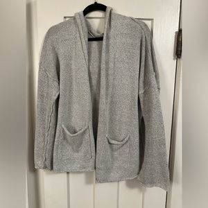 BDG hooded grey cardigan sweater